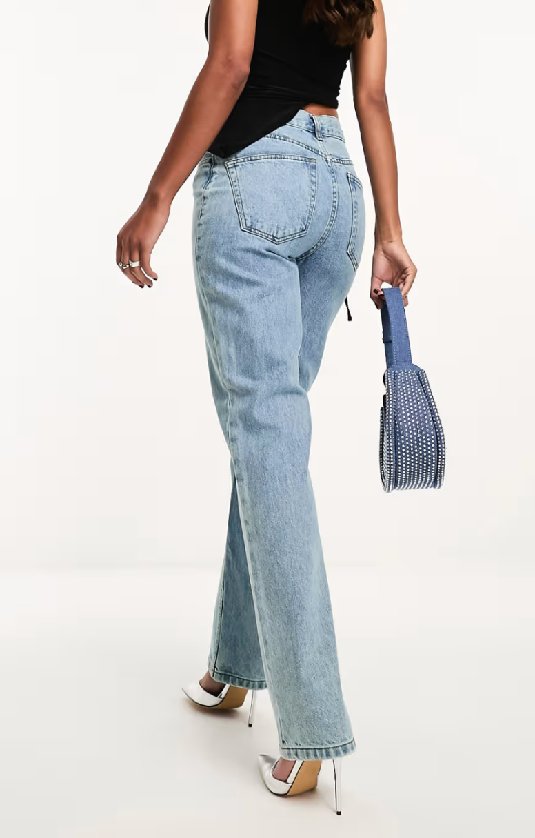 ASOS Petite 90s Straight Leg Jeans