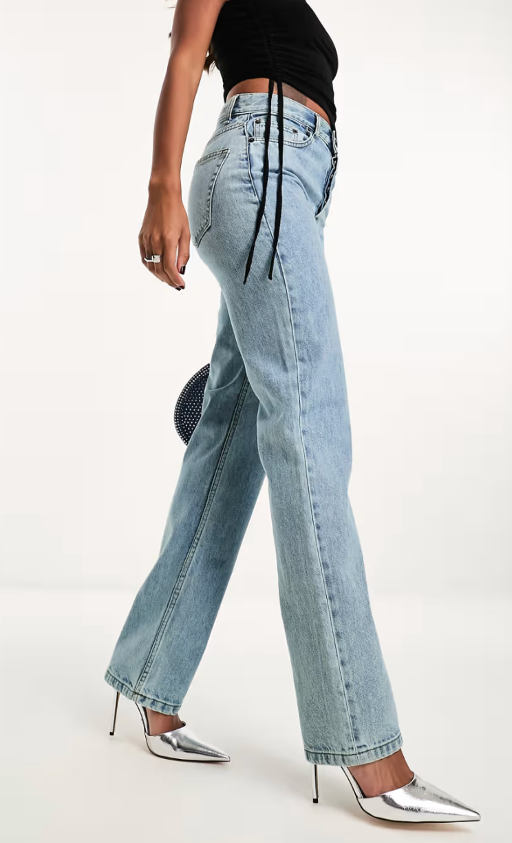 ASOS Petite 90s Straight Leg Jeans