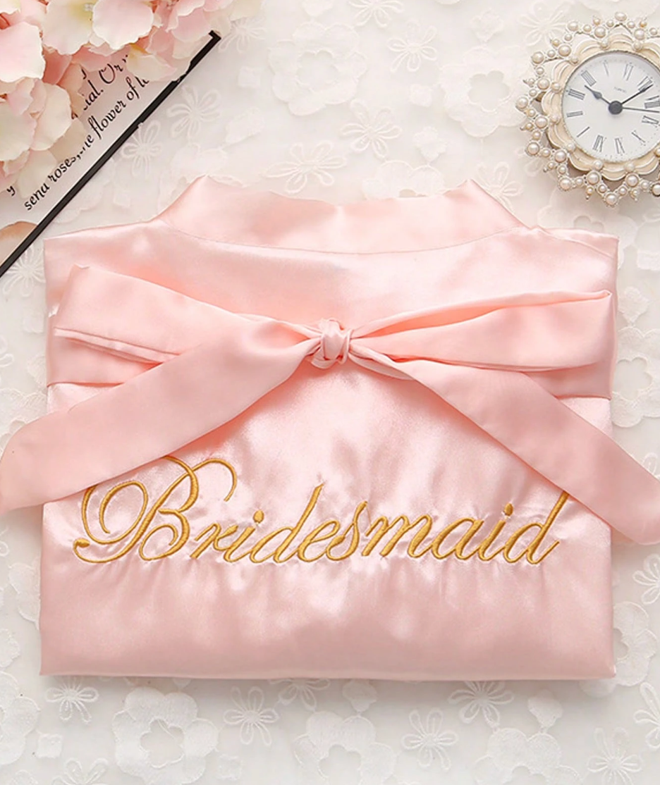 Pink Bridesmaid Robe